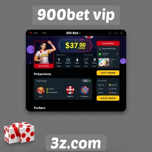 Interface do usuário no 900bet vip